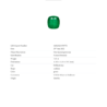 Кольцо GRS Gemresearch Swisslab 7,47 ct Natural Green Emerald & Sapphires & Diamonds(26041) №2