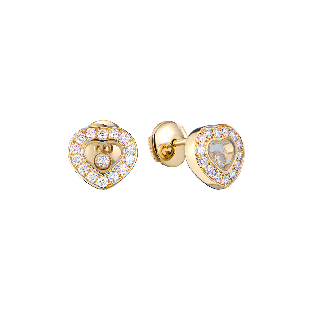 Серьги Chopard Happy Diamonds Yellow Gold Hearts 83/1084(51121) №2