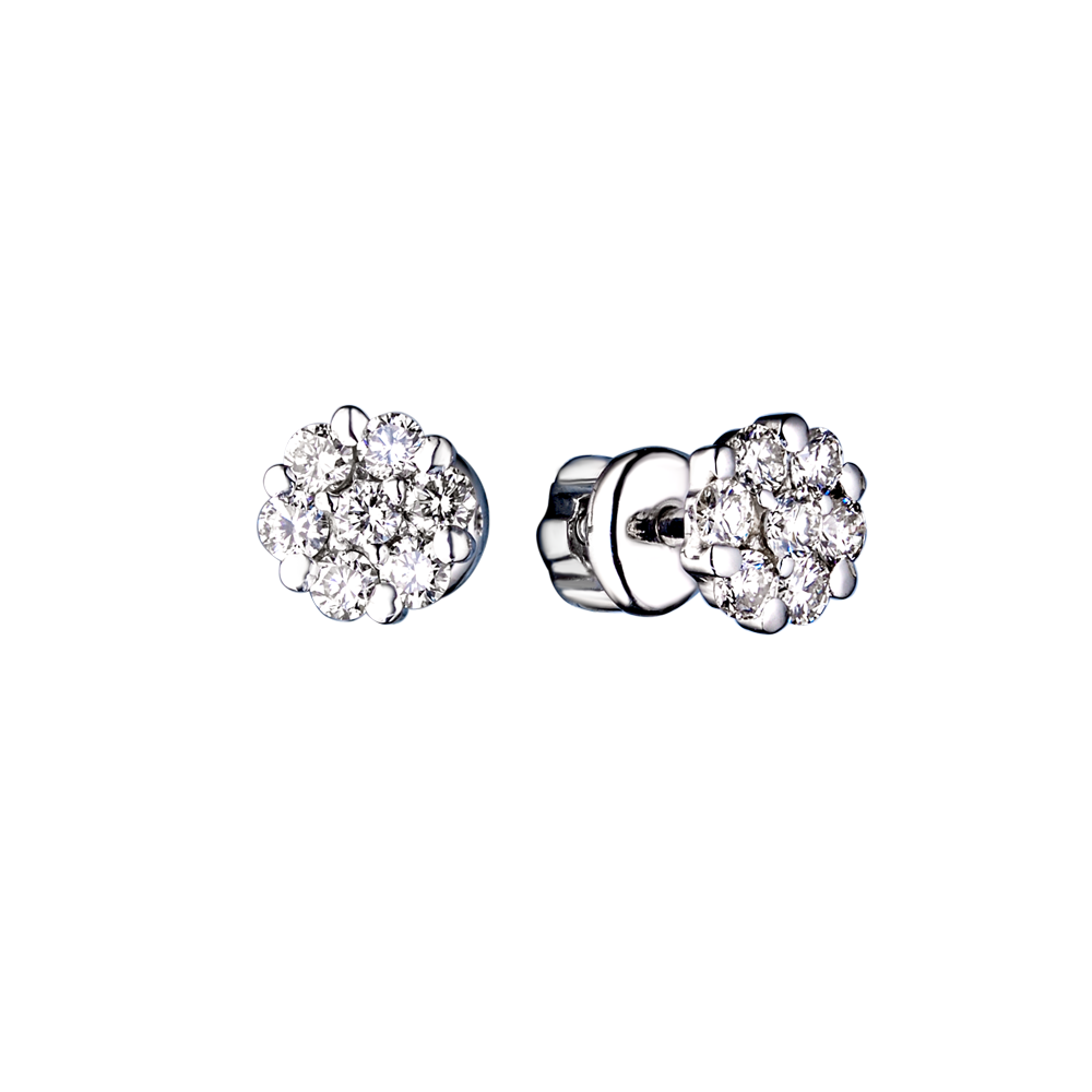 Пусеты No name 0,40 ct H/VS Round Diamonds(44657) №3