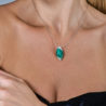 Подвеска UTOPIA Selene Malachite & Diamonds White Gold KSP2BBMSP01(35962) №3