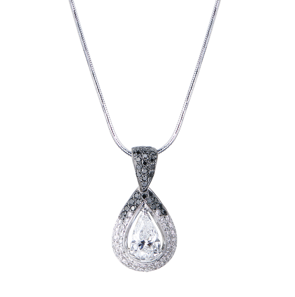 Подвеска No name 2,20 ct F/SI1 Pear Cut Diamond(49020) №5