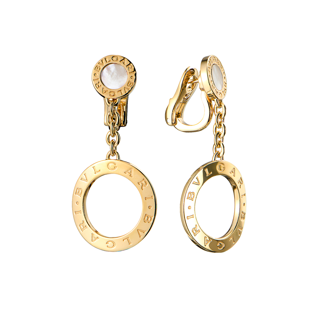 Серьги Bvlgari BVLGARI Revamping Yellow Gold & Mother of Pearl(55273) №2