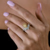 Кольцо GIA 1,01 ct Fancy Light Yellow/SI1 Pear Cut & White Gold(53546) №4