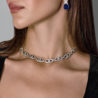 Колье Tiffany & Co Platinum Pavé Diamond Interlock Bow Necklace(52934) №3