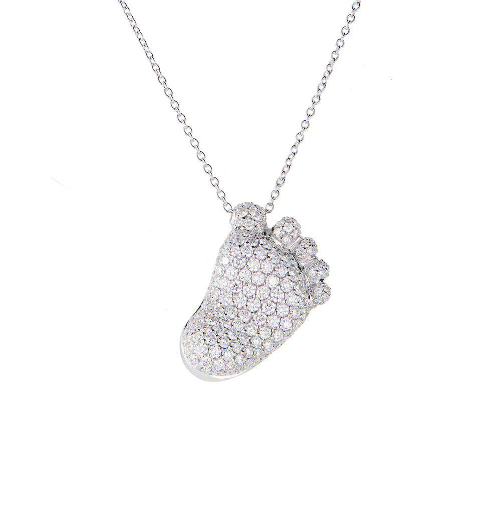 Подвеска Pasquale Bruni Orme Diamond White Gold Baby Foot(49937) №4
