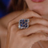 Кольцо No name 2,60 ct Natural Sapphire & 0.51 ct Natural Diamonds(23214) №3