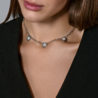 Колье Bvlgari Bulgari Reversible White Gold & Diamond & Onyx 3 Circle 329437(54541) №3