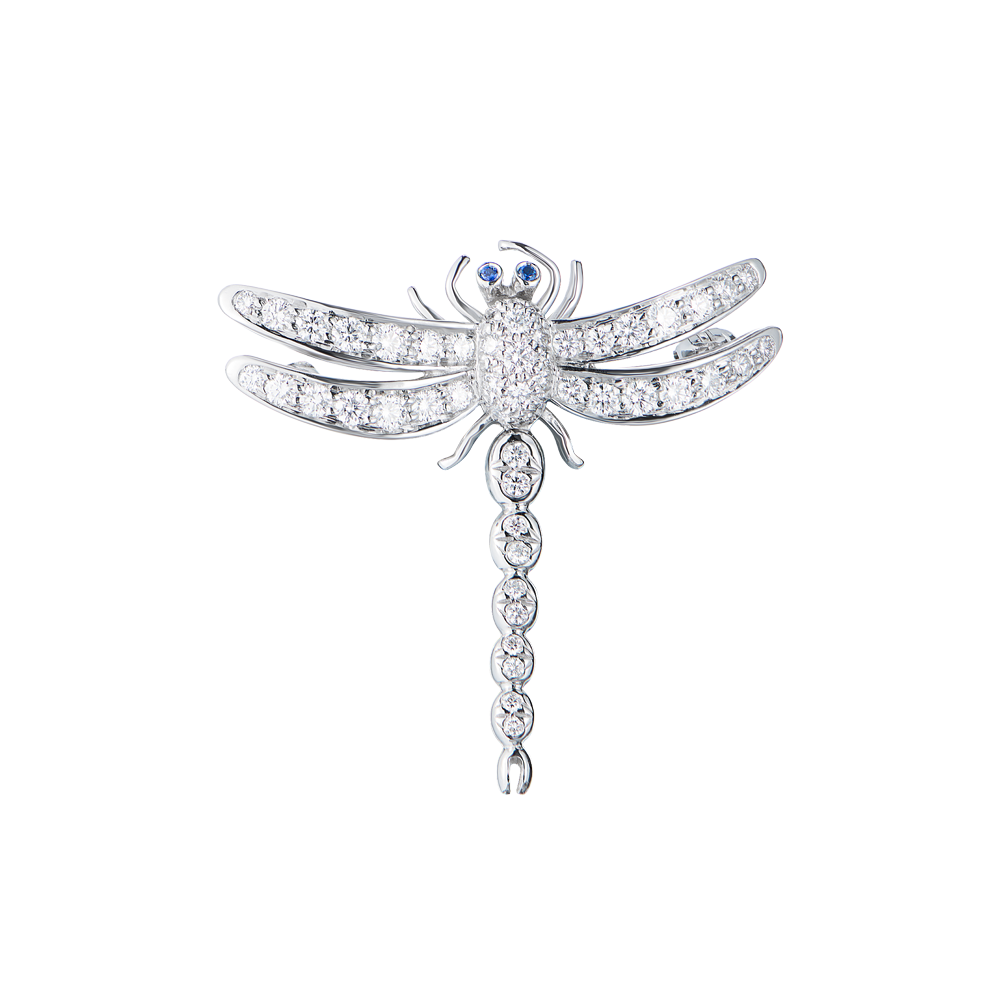 Брошь Tiffany & Co Dragonfly Platinum Diamond 1996 Brooch(55152) №2