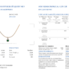 Колье No name с изумрудом 3,60 ct Strong Bluish Green/SI1 и бриллиантами(28309) №2