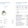 Кольцо No name с изумрудом 2,40 ct Light Bluish Green/SI1 и бриллиантами(51944) №2