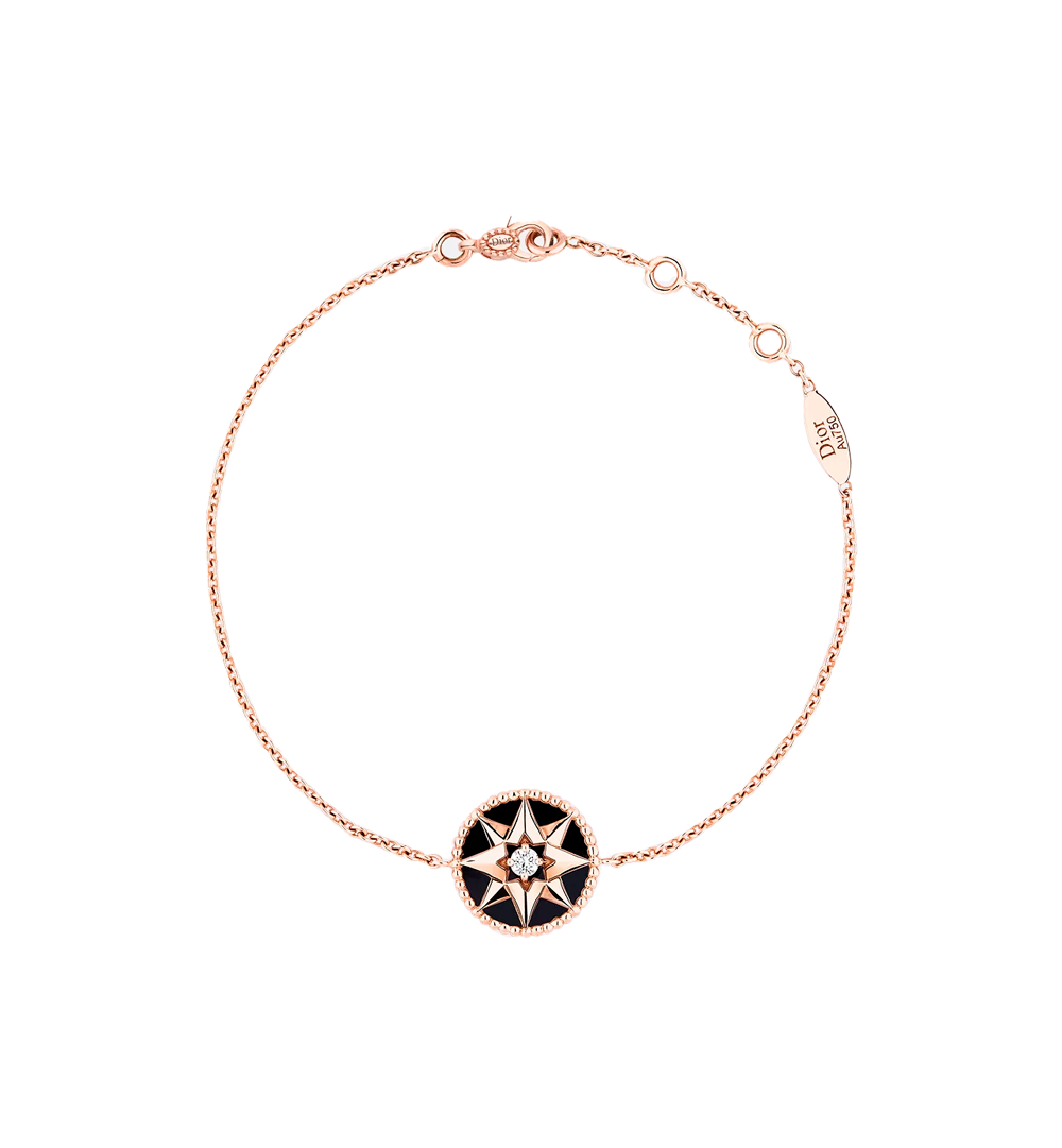 Браслет Dior Rose des Vents Onyx & Rose Gold & Diamond JRDV95018_0000(49092) №3