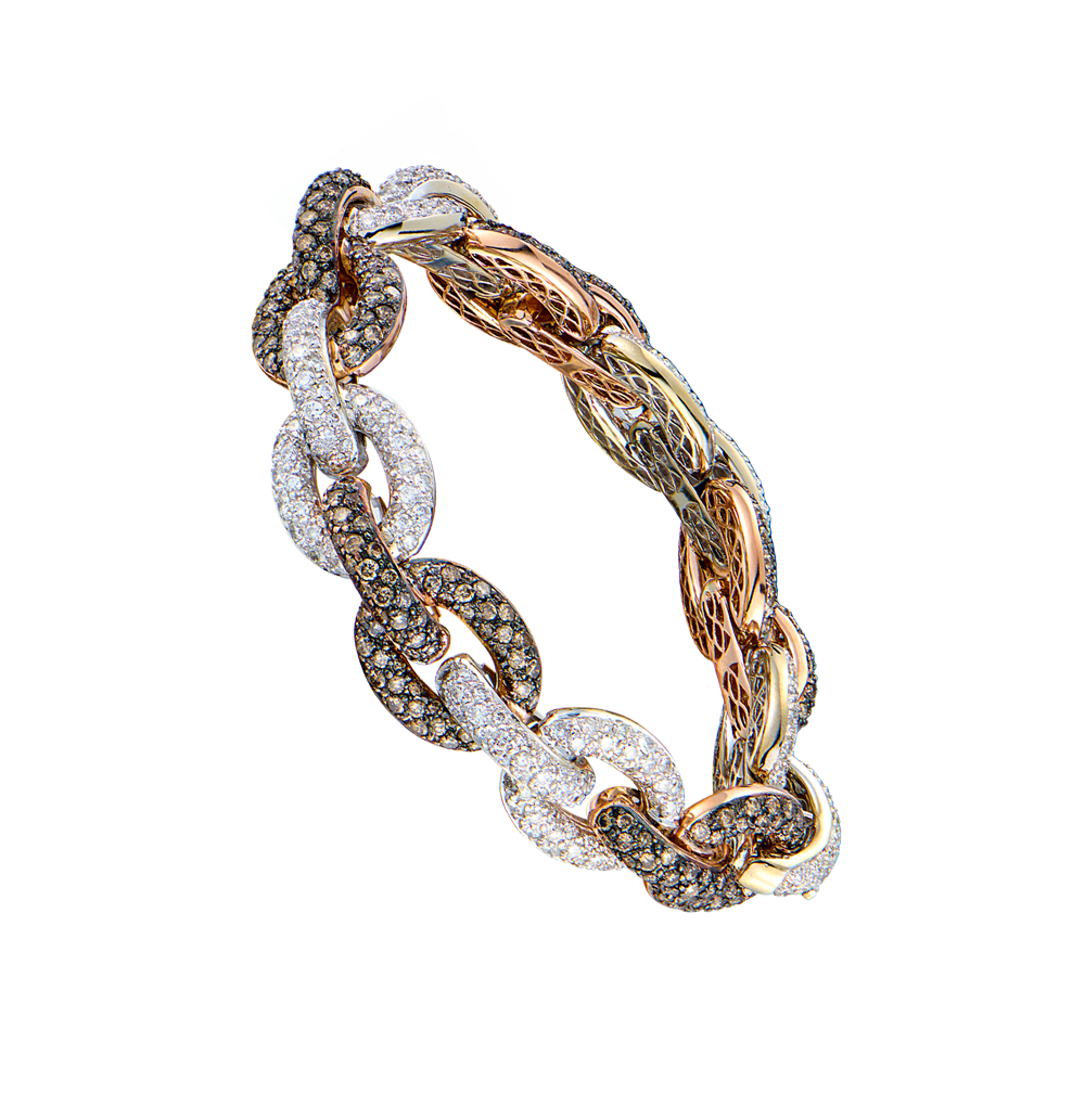 Браслет No name 10,20 ct White & Brown Diamonds(54090) №4
