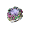 Кольцо No name Multi-Gemstone White Gold Ring(55140) №1
