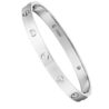 Браслет No name в стиле Love 4 Diamond Classic Model White Gold (SIZE 17)(51948) №1