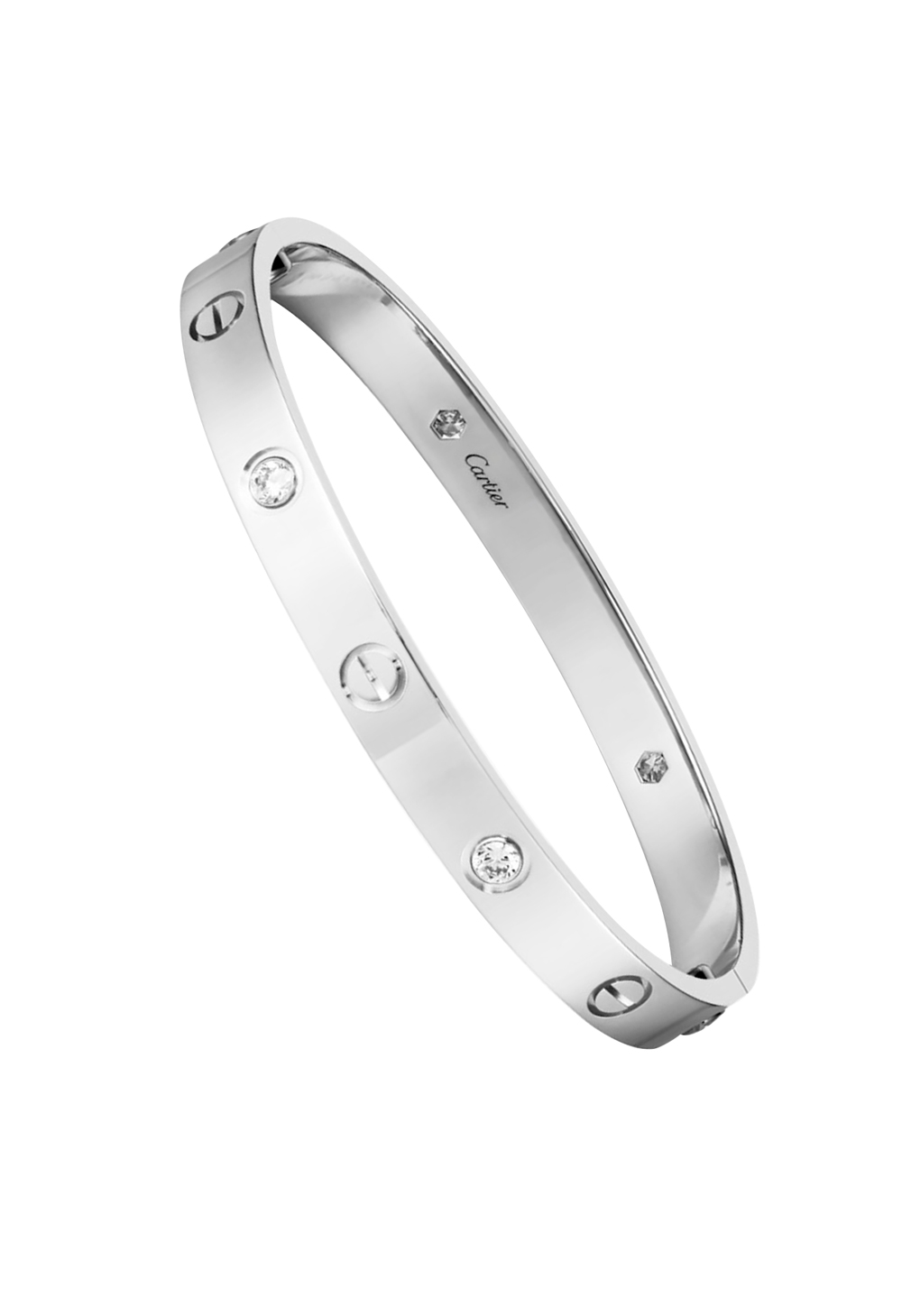 Браслет No name в стиле Love 4 Diamond Classic Model White Gold (SIZE 17)(51948) №3