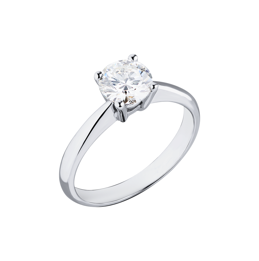 Кольцо No name 2,09 ct O-P/SI1 Round Cut Diamond МГУ(34320) №3