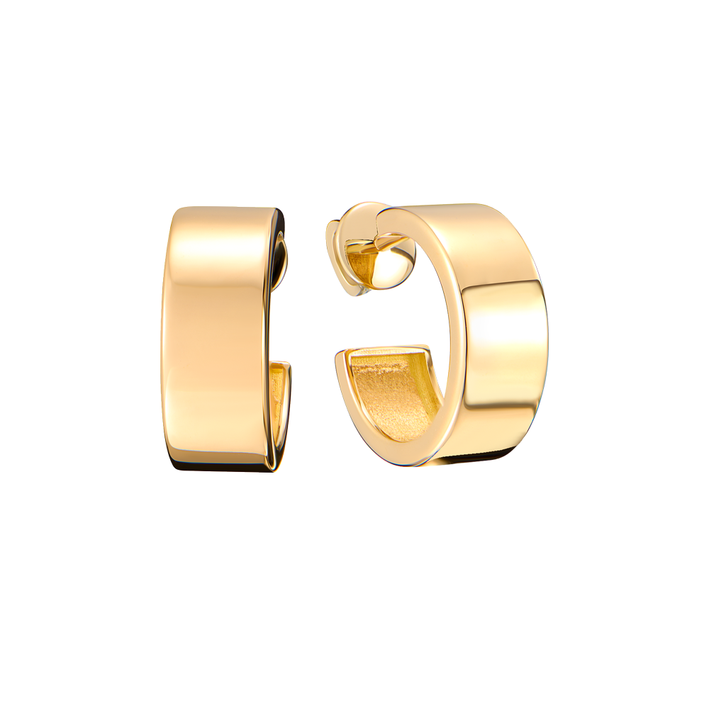 Серьги No name Yellow Gold Hoop(51258) №2
