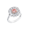 Кольцо GIA 0,70 ct Natural Faint Pink/VS2 Cushion Cut Diamond(29506) №1