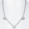 Колье Bvlgari Bulgari Reversible White Gold & Diamond & Onyx 3 Circle 329437(54541) №5