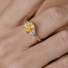 Кольцо GIA 2,02 ct Natural Fancy Yellow/SI2 Radiant Diamond(32403) №3