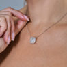 Подвеска GIA 2,02 ct H/VS1 Cushion Cut Diamond & White Gold(35954) №4