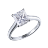 Кольцо Cartier Solitaire Princess Diamond 2,35 ct G/VS1 Platinum (SIZE 54)(13018) №1