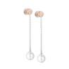 Серьги Damiani Dialogo White & Rose Gold & Pearls(46176) №1