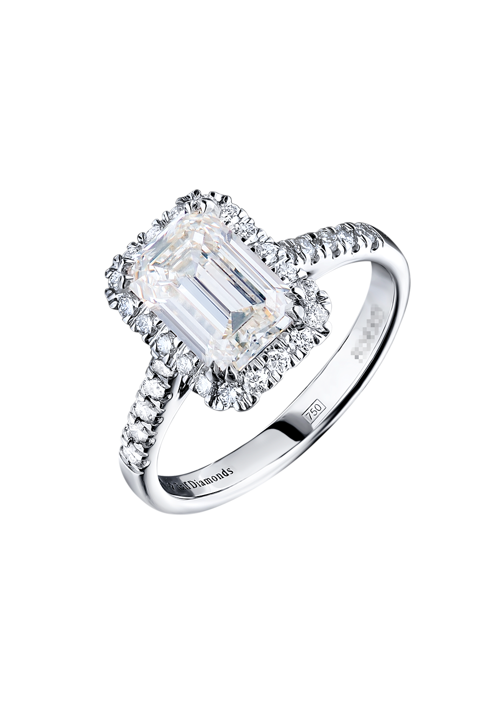 Кольцо Ralfdiamonds 2,05 ct H/VS1 Emerald Cut RDR(12764) №6