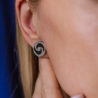 Серьги Bvlgari Optical Illusion Collection White Gold & Onyx(30978) №3