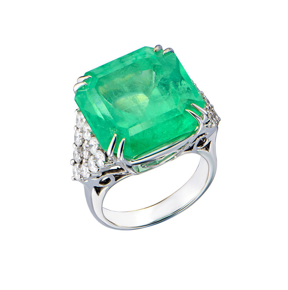 Кольцо No name COLOMBIA EMERALD 32,00 ct Intense Green/SI2(54430) №3