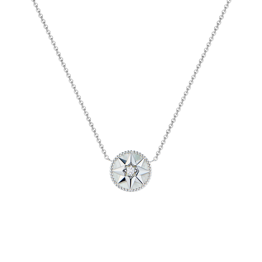 Подвеска Dior White Gold Rose des Vents JRDV95023(52582) №2