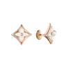 Пусеты Louis Vuitton Color Blossom Star Ear Stud Pink Gold & White Mother-of-Pearl Q96426(53053) №1
