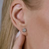 Пусеты No name 0,40 ct H/VS Round Diamonds(44657) №2