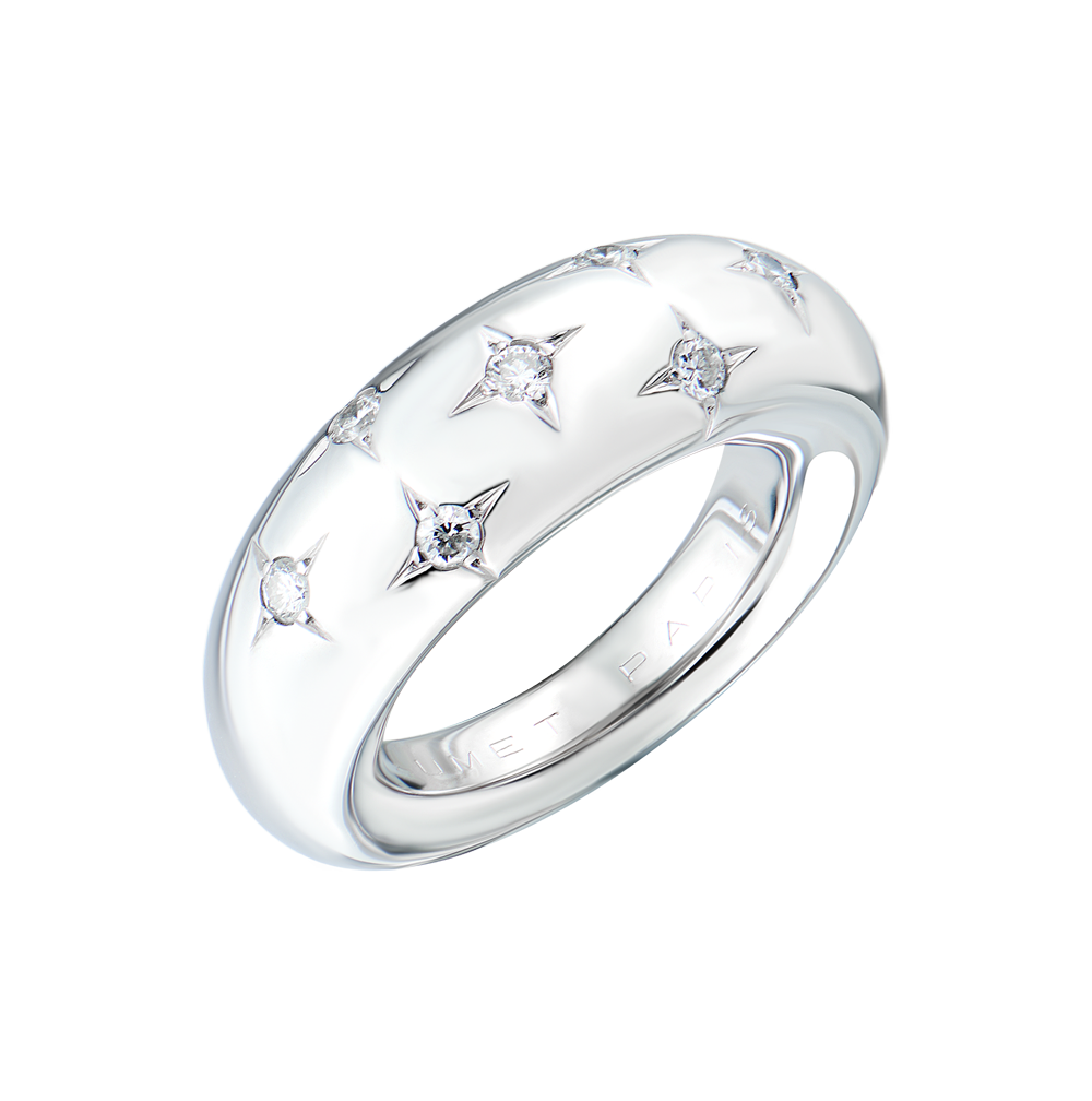 Кольцо Chaumet Vintage Anneau Diamonds & White Gold(51819) №2