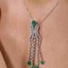 Подвеска No name 2,75 ct Round Diamonds & Green Stone(31708) №4
