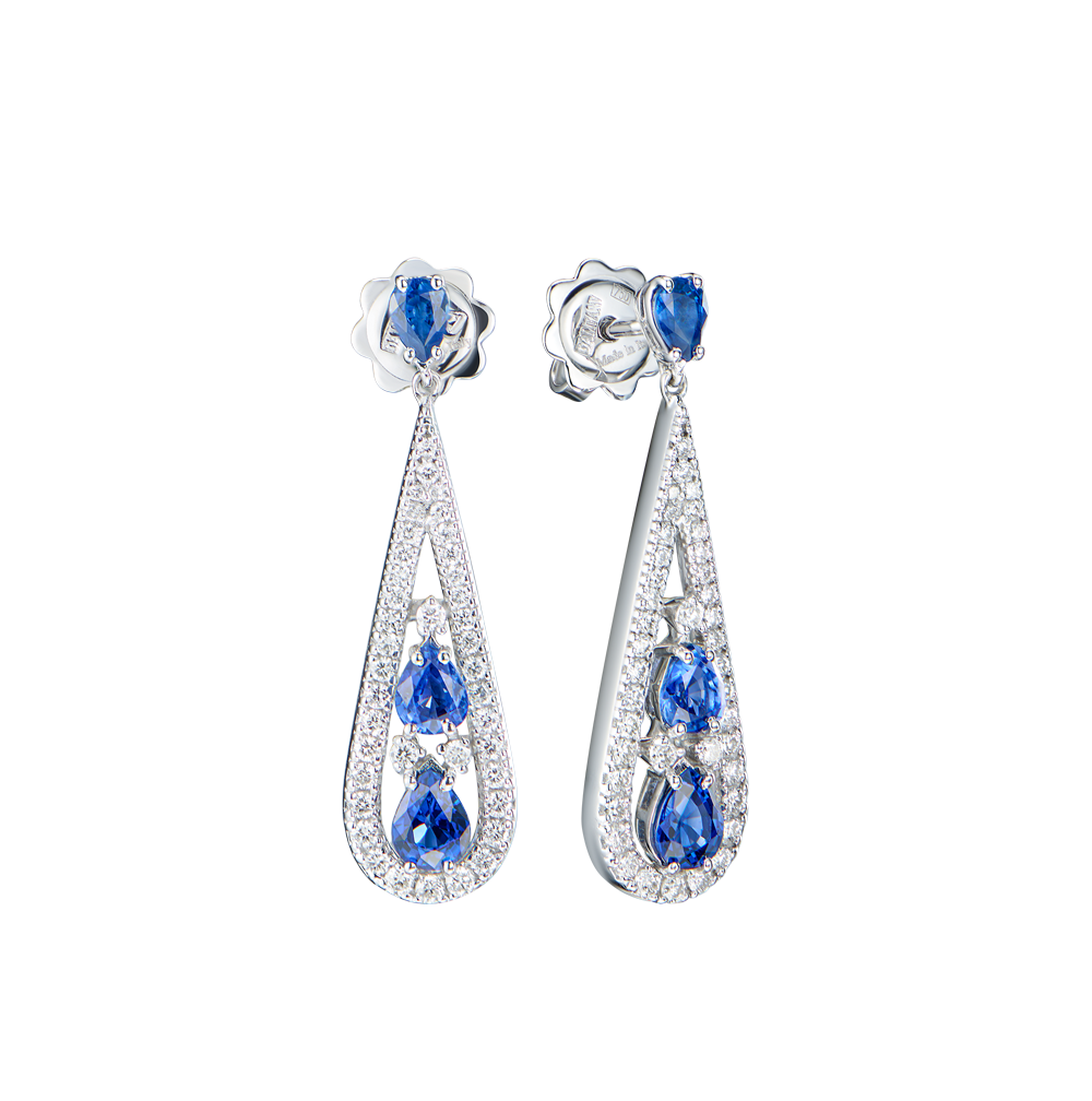 Серьги Damiani REGINA CLEOPATRA Diamond & Sapphire(49701) №4
