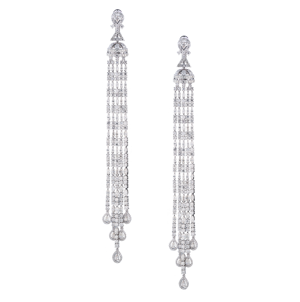 Серьги No name 27,89 ct Round & FanCy Cut Diamonds(26166) №6