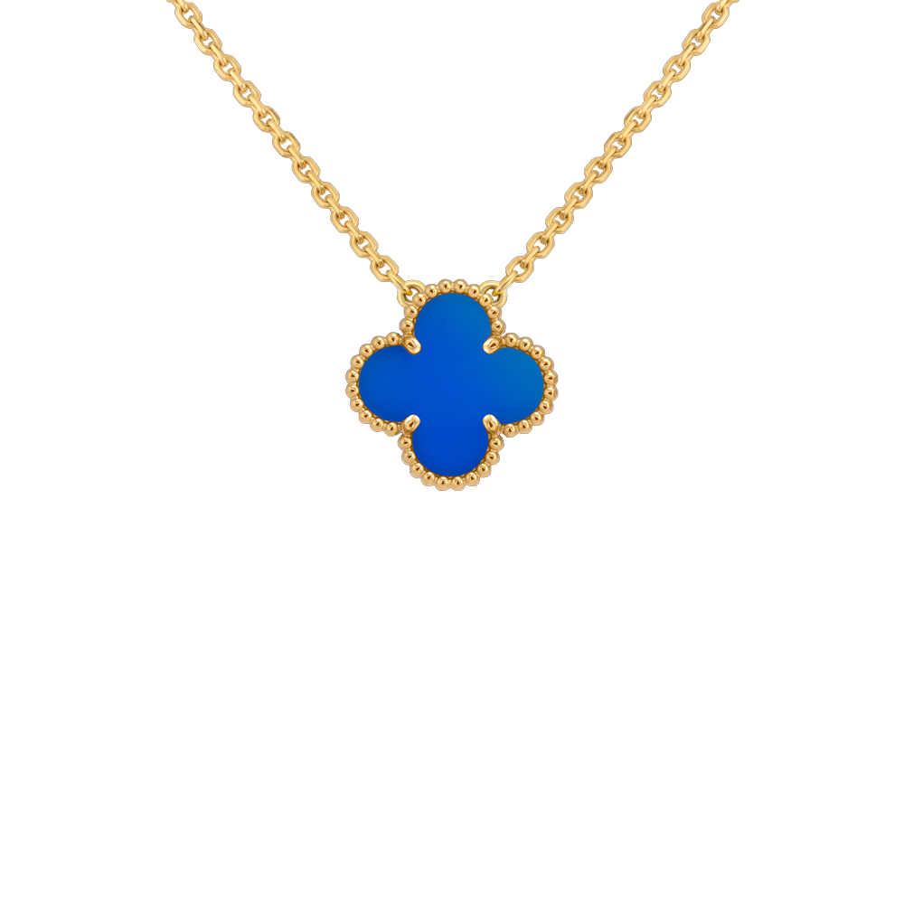 Подвеска Van Cleef & Arpels Vintage Alhambra Blue Agate VCARP9SY00(43955) №5