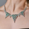Колье No name Natural Emeralds 3.20 ct & Diamonds 11.0 ct & White Gold(41929) №3