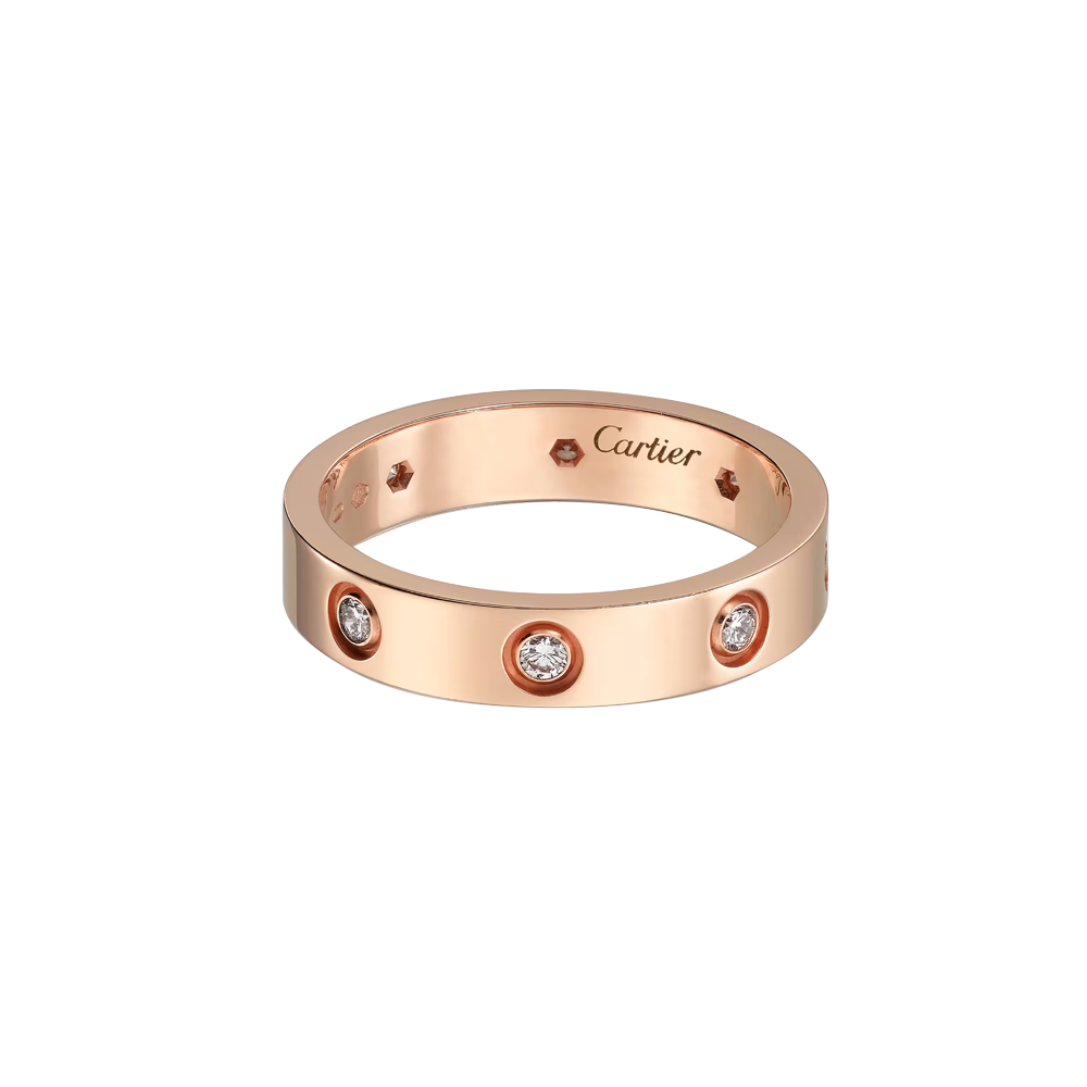 Кольцо Cartier Love Small Model 8 Diamonds Rose Gold (SIZE 51) CRB4050851(44514) №5
