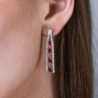 Серьги No name 0,84 ct Diamonds & White Gold(40974) №2