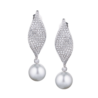Серьги Ralfdiamonds White Gold Diamonds & 14,5 mm Pearl RDE(15104) №1
