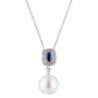 Подвеска UTOPIA Gallery Collection Diamonds & Pearl & Blue Sapphire YGP6BBZSS(40640) №1