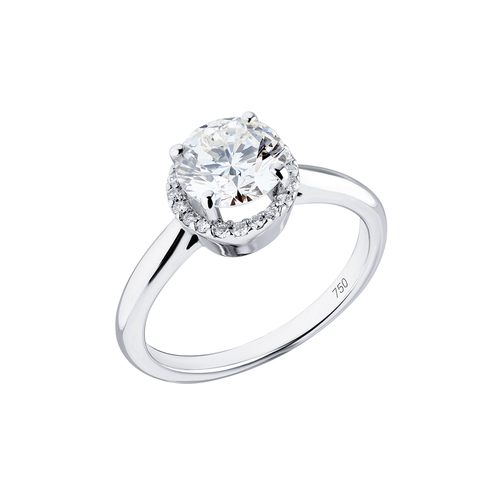 Кольцо No name 1,50 ct H/VS1 Round Cut Brilliant & White Gold(33883) №3