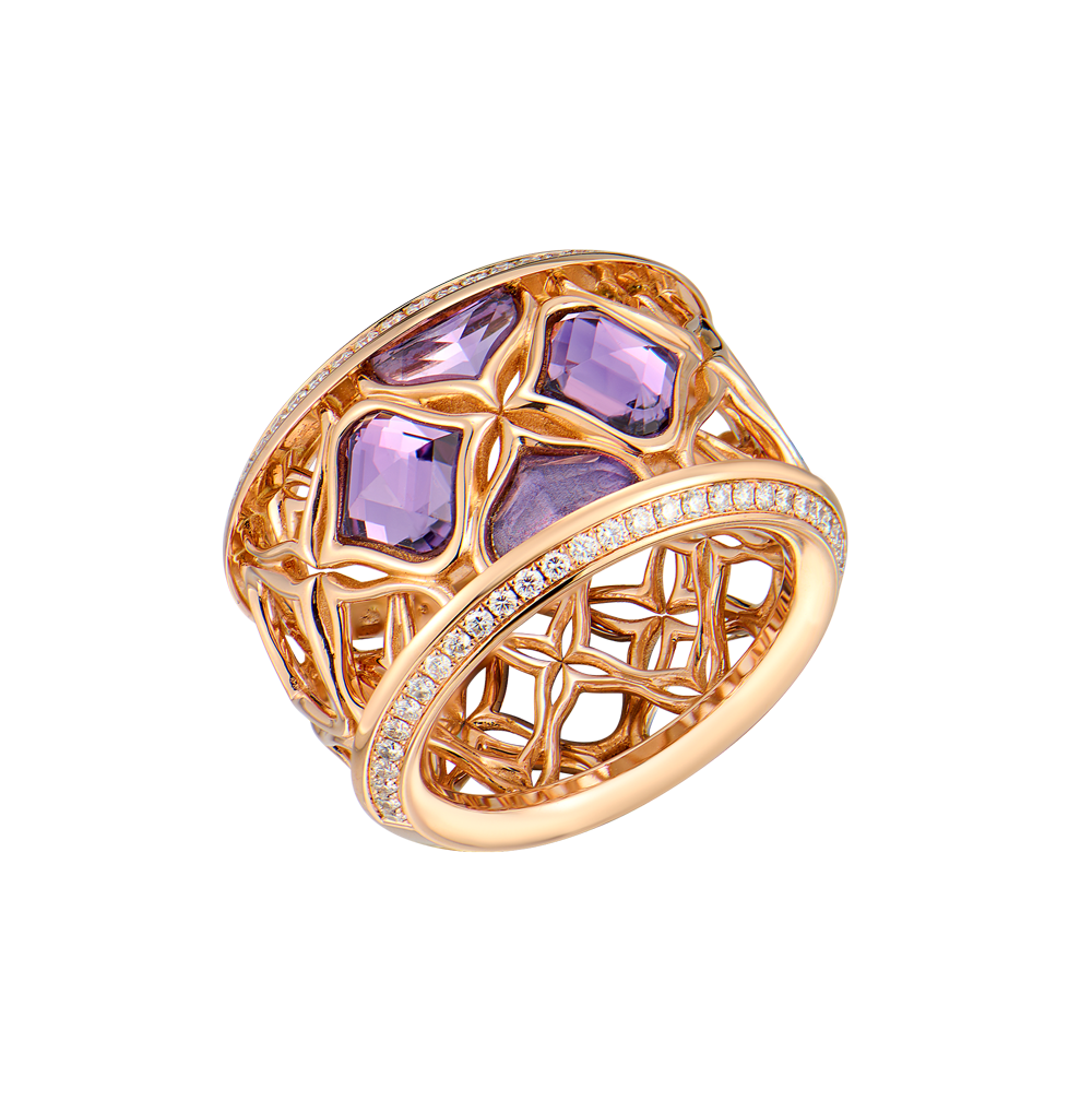 Кольцо Chopard Imperiale Lace Rose Gold & Amethyst & Diamonds 829564-5010(46773) №2