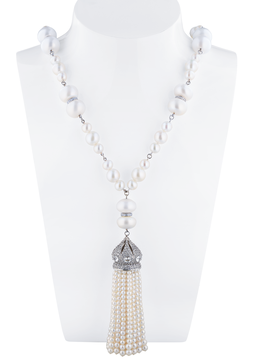 Колье Yanush Gioielli White Gold & Madagascar Sapphires & Sweetwater Pearl YN6126WSPW(42269) №2