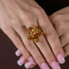 Кольцо No name Citrine & Yellow Gold(49672) №2