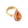 Кольцо No name Moving Multi-Gemstone Yellow Gold Ring(49594) №1