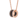 Подвеска Bvlgari B.Zero1 rose gold with matte black ceramic 358050(33054) №1