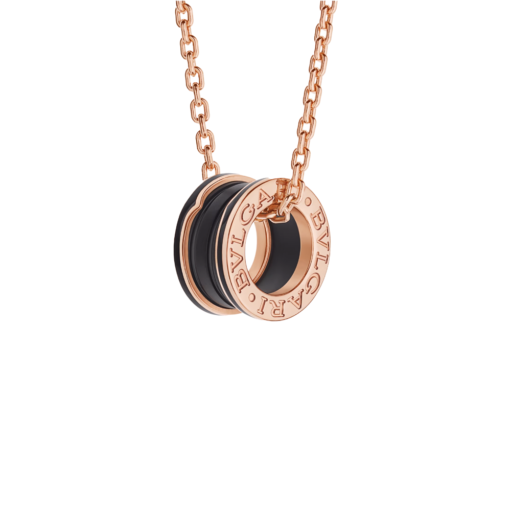 Подвеска Bvlgari B.Zero1 rose gold with matte black ceramic 358050(33054) №3